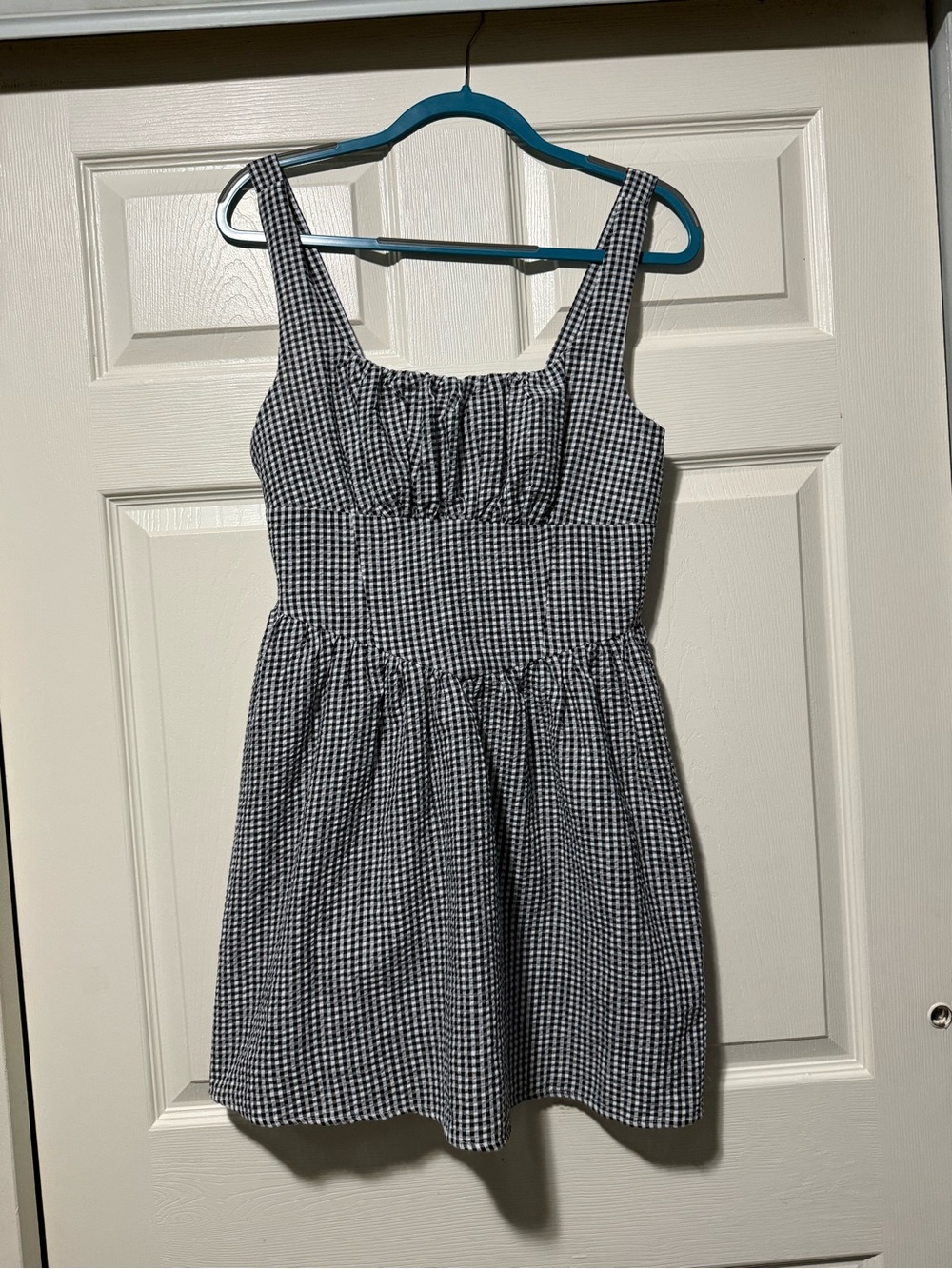 Hesperus XL Black & White Gingham Top